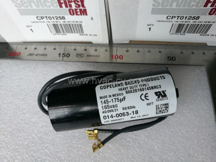 CPT01258 Capacitor Start for Trane Compressor spare parts