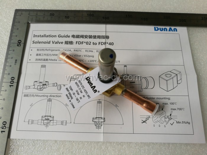 Trane Solenoid Valve VAL02395 For HVAC spare parts